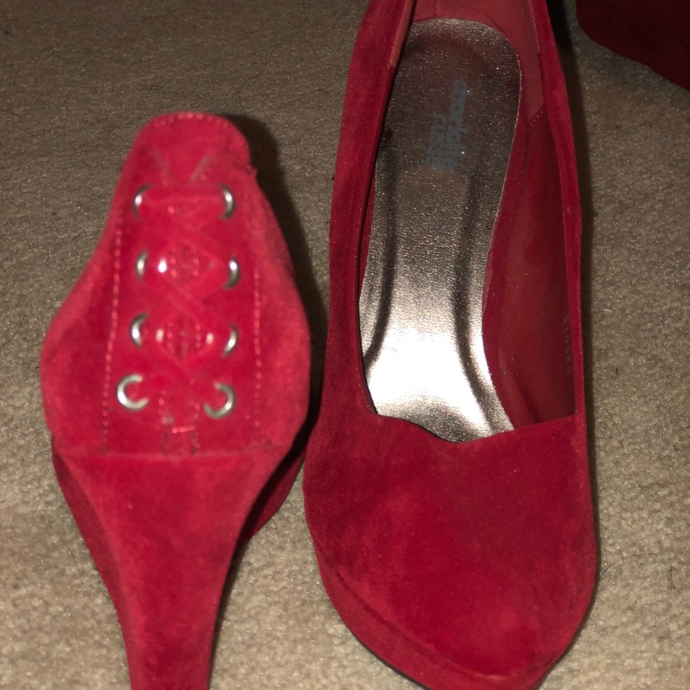 Red Charlotte Russe Wedges